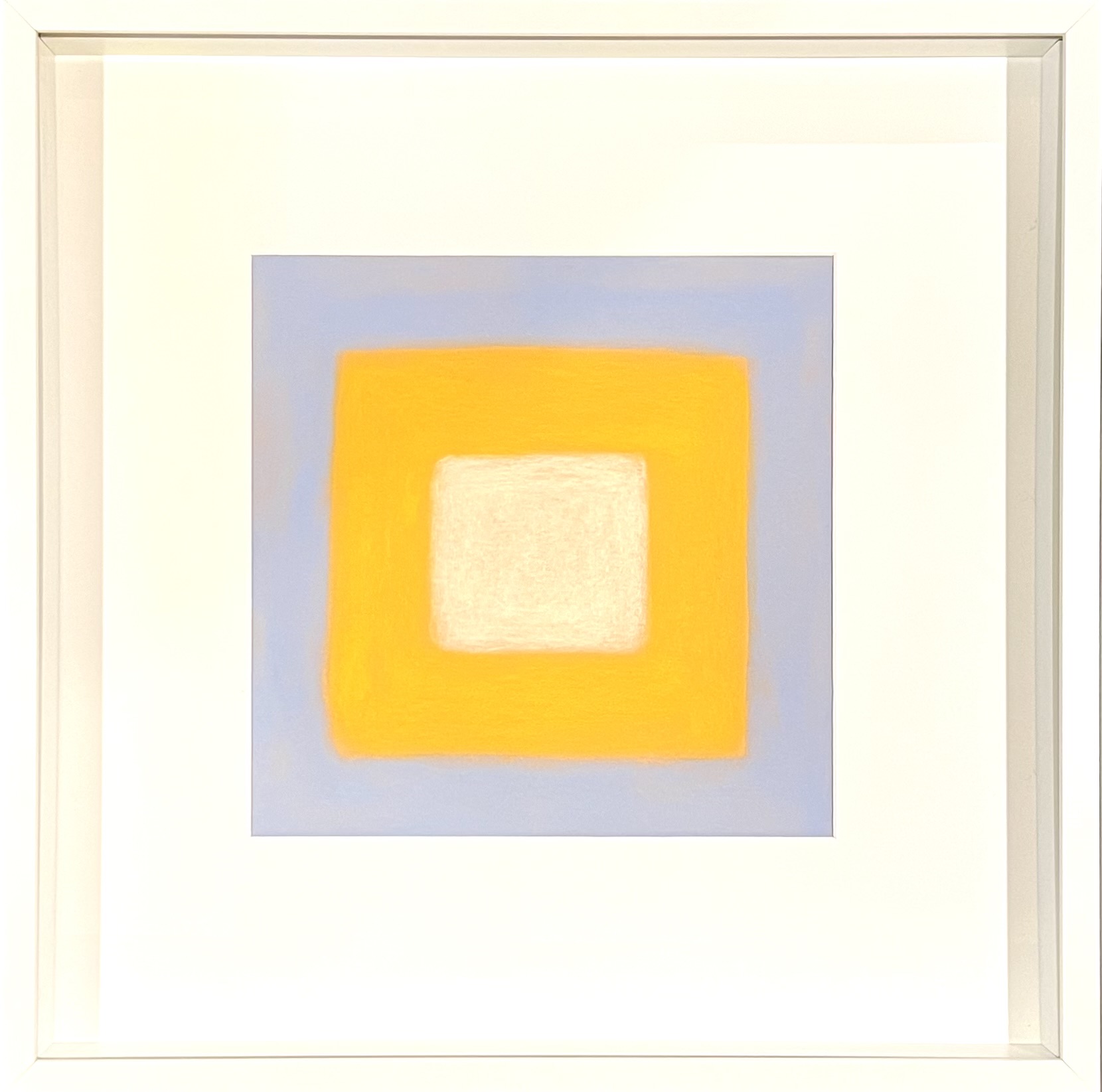 Colorblock Sky, Goldenrod, Cream Original Art Mecox Gardens