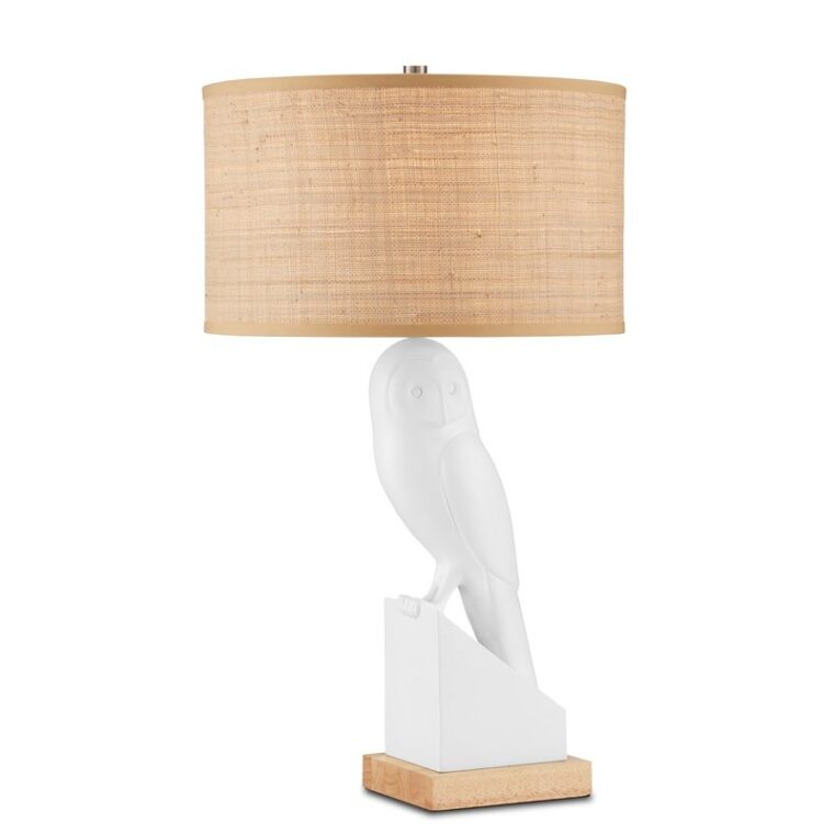 Owl White Table Lamp