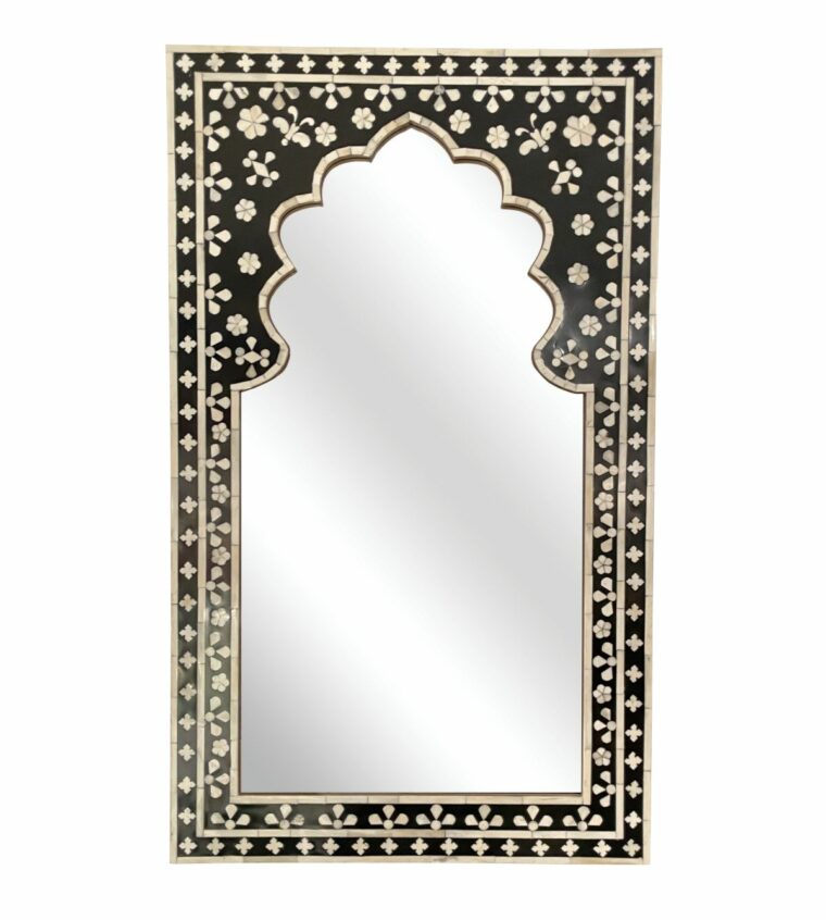 Moroccan Inspired Bone Inlay Mirror