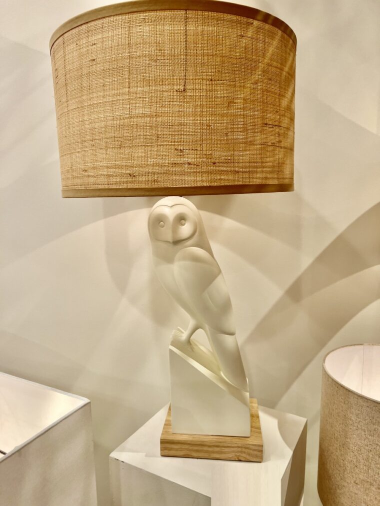 Owl White Table Lamp