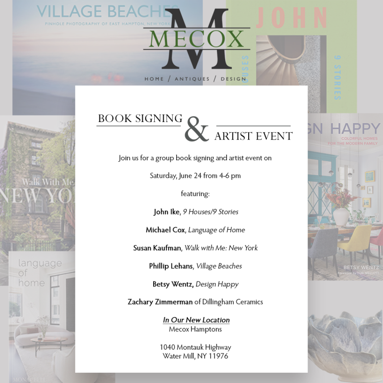 Mecox Hamptons Book Signing and Artist Event