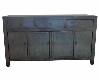 Antique Chinese Buffet in Fog Gray