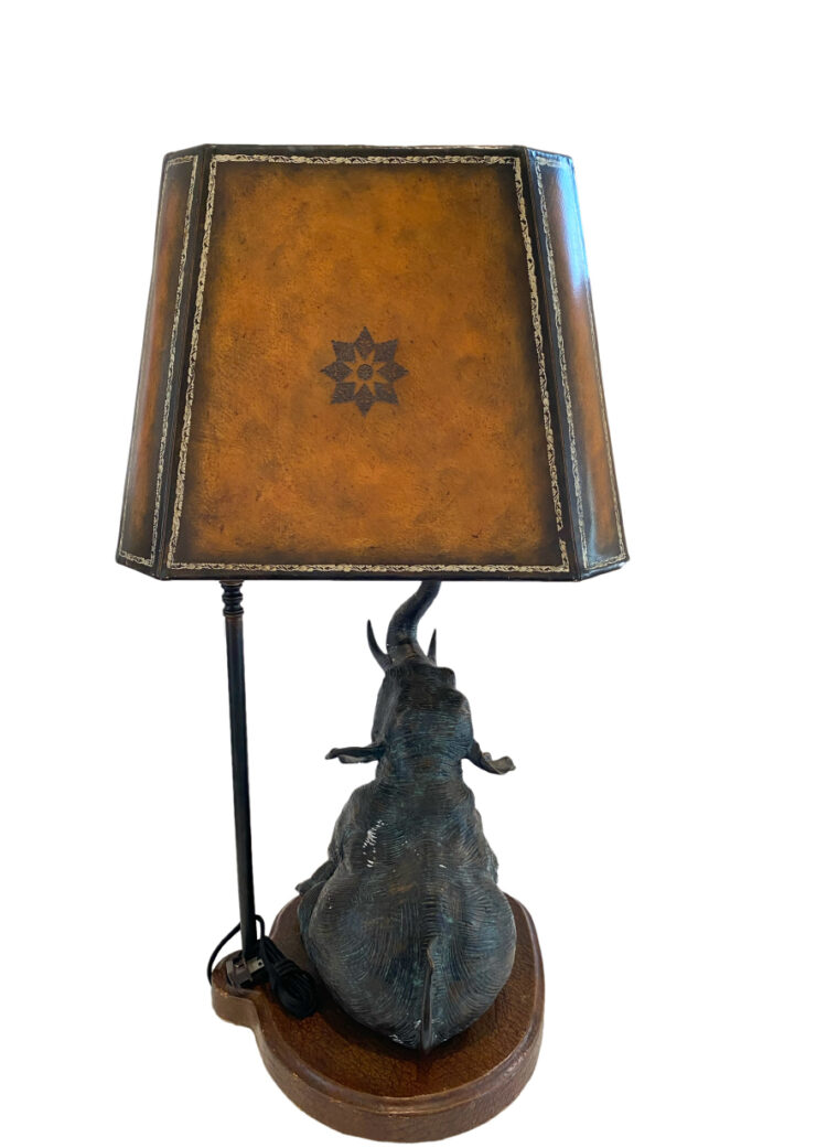 Vintage Maitland Smith Elephant Lamp
