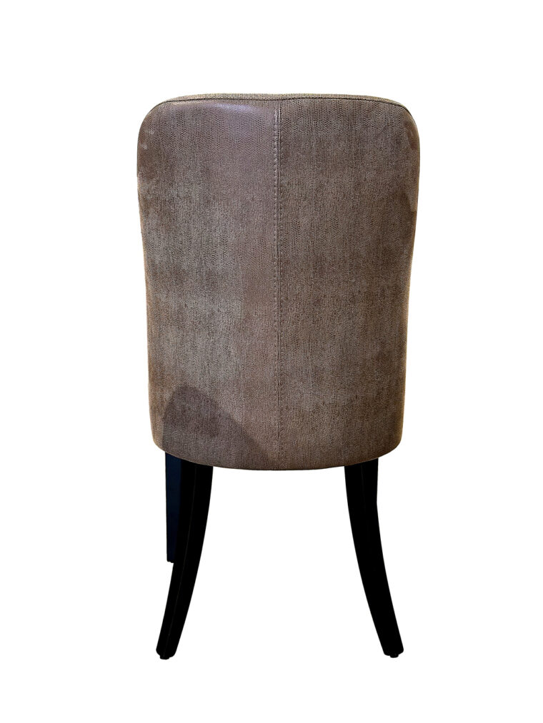 Faux Lizard Leather Dining Chair