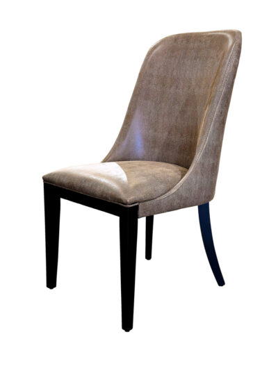 Faux Lizard Leather Dining Chair
