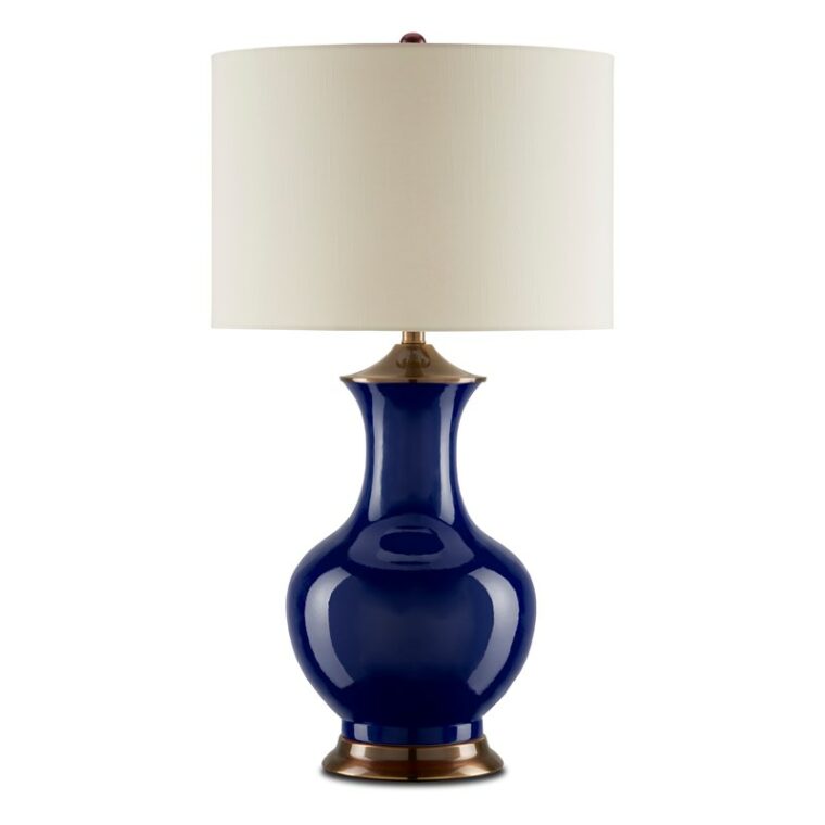 Single Gourd Blue Table Lamp