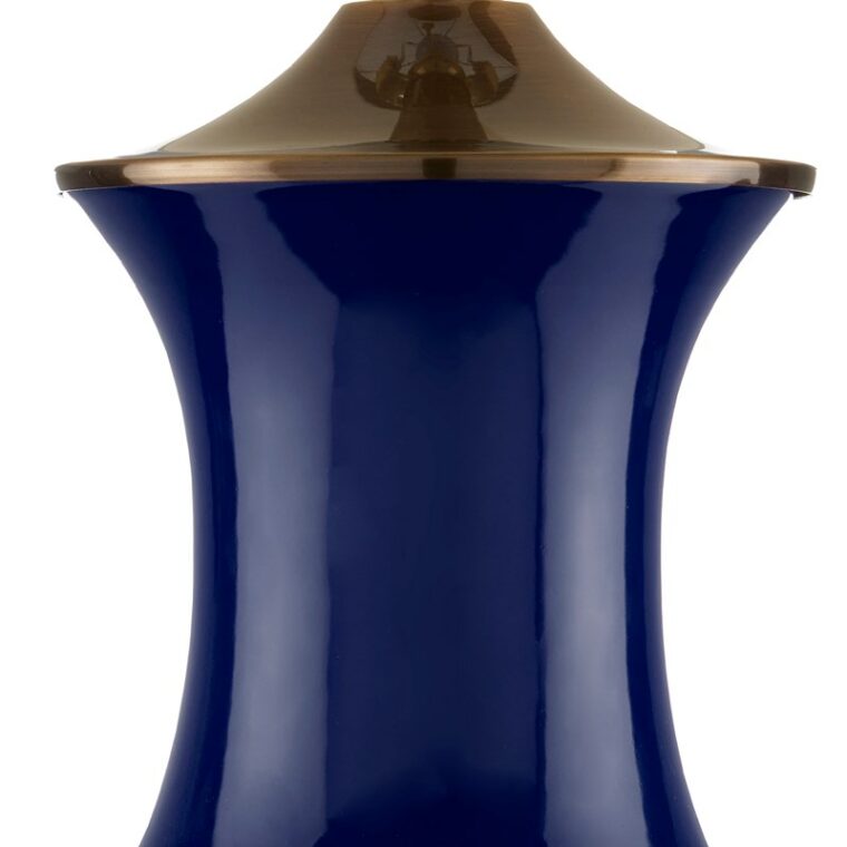 Single Gourd Blue Table Lamp