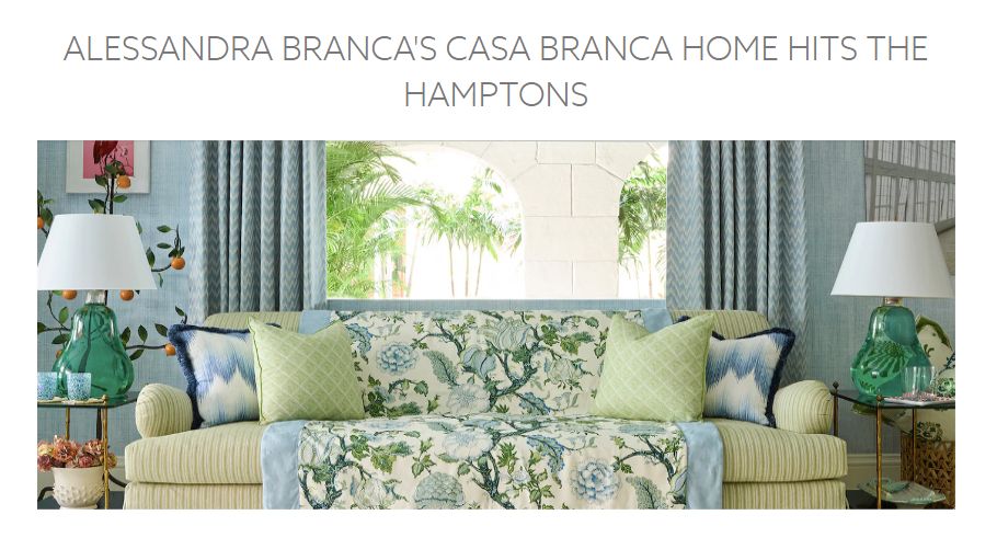 Mecox Hamptons Featured with Casa Branca at KDHamptons