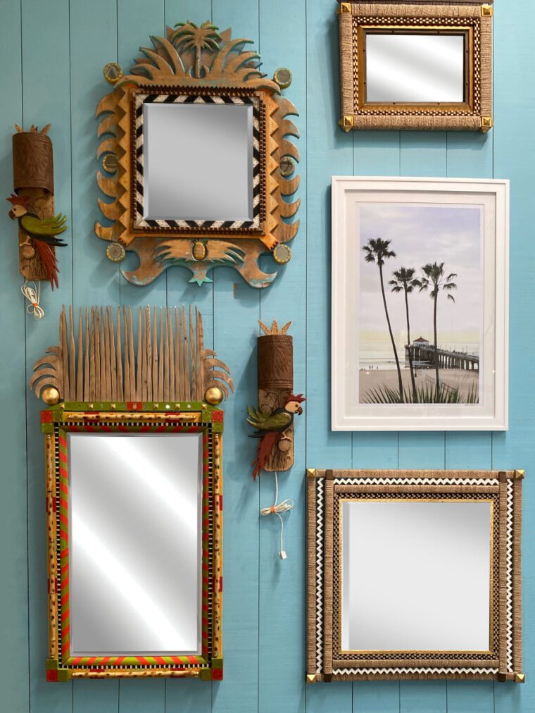 Hand Made Santa Monica Palm Mirror