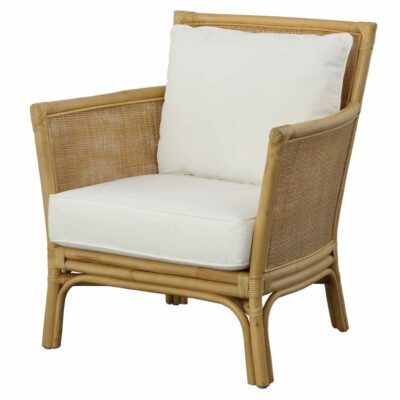 Natural Woven Rattan Arm Chair