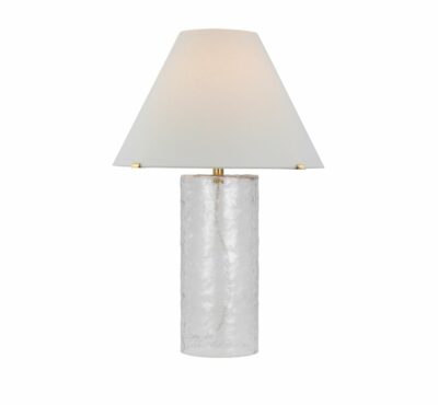 Large Wavy Glass Table Lamp