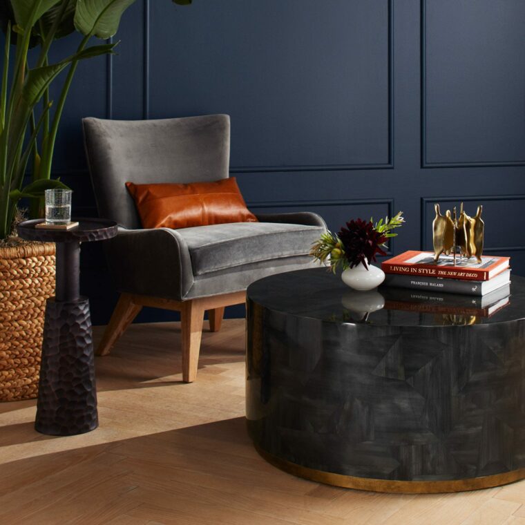 Black Faux Horn Coffee Tables