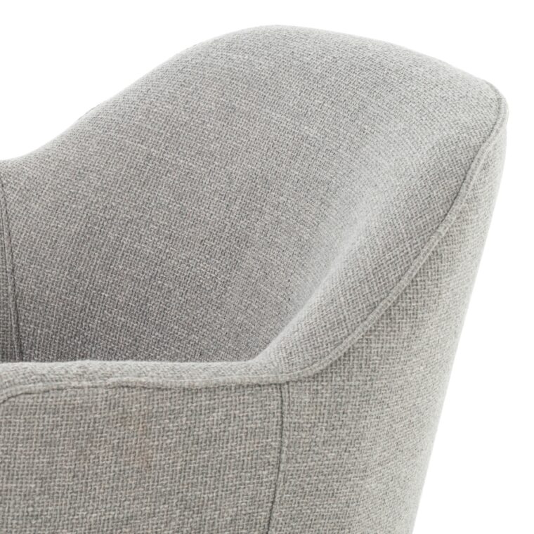 Grey Silver Petite Swivel Chair