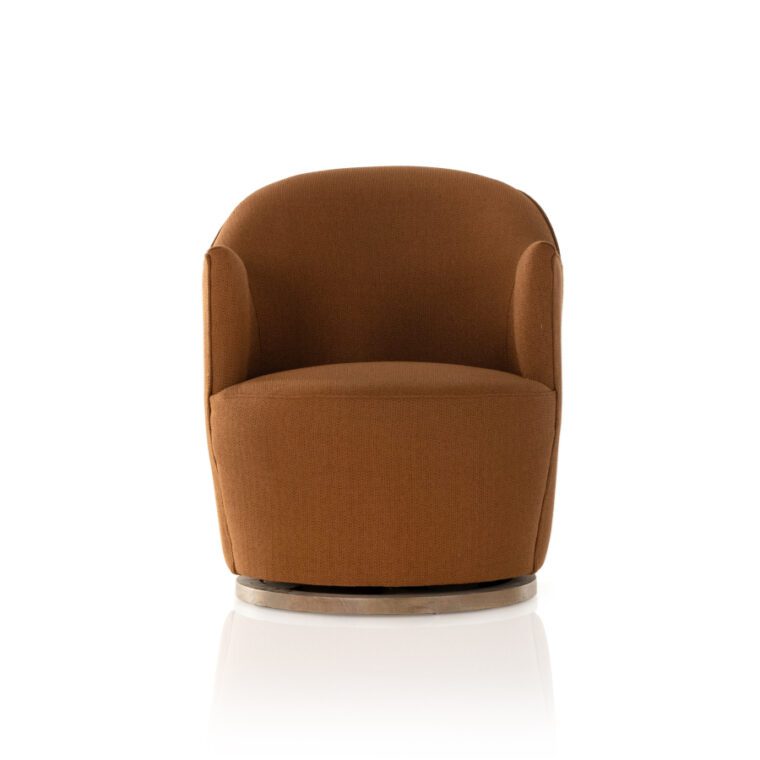 Rust Petite Swivel Chair
