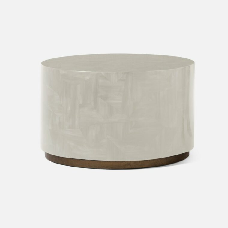 White Faux Horn Coffee Tables
