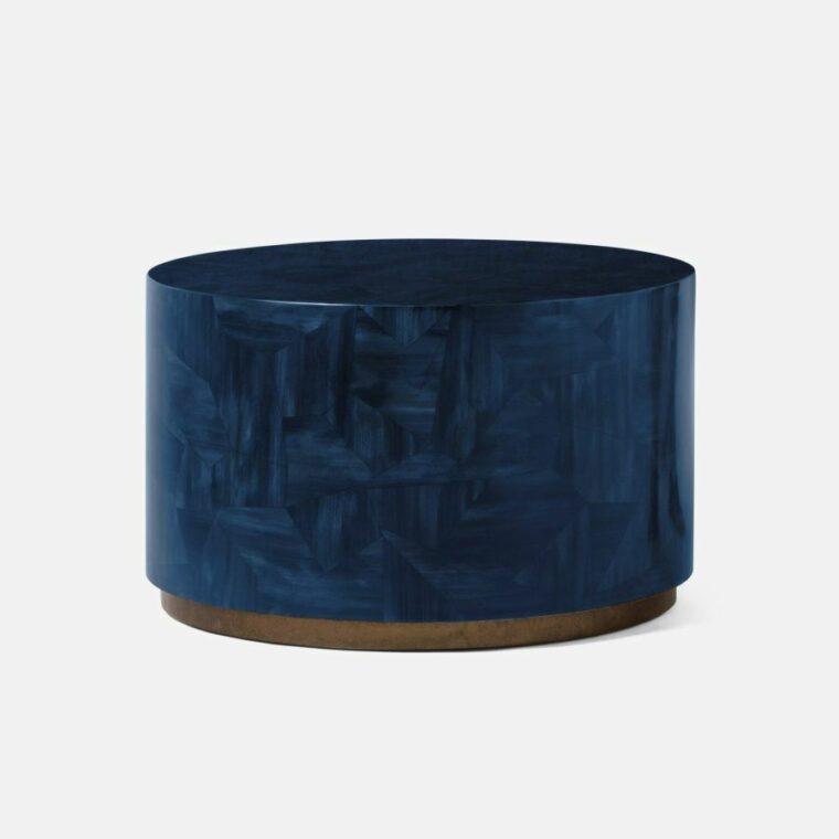 Blue Faux Horn Coffee Tables