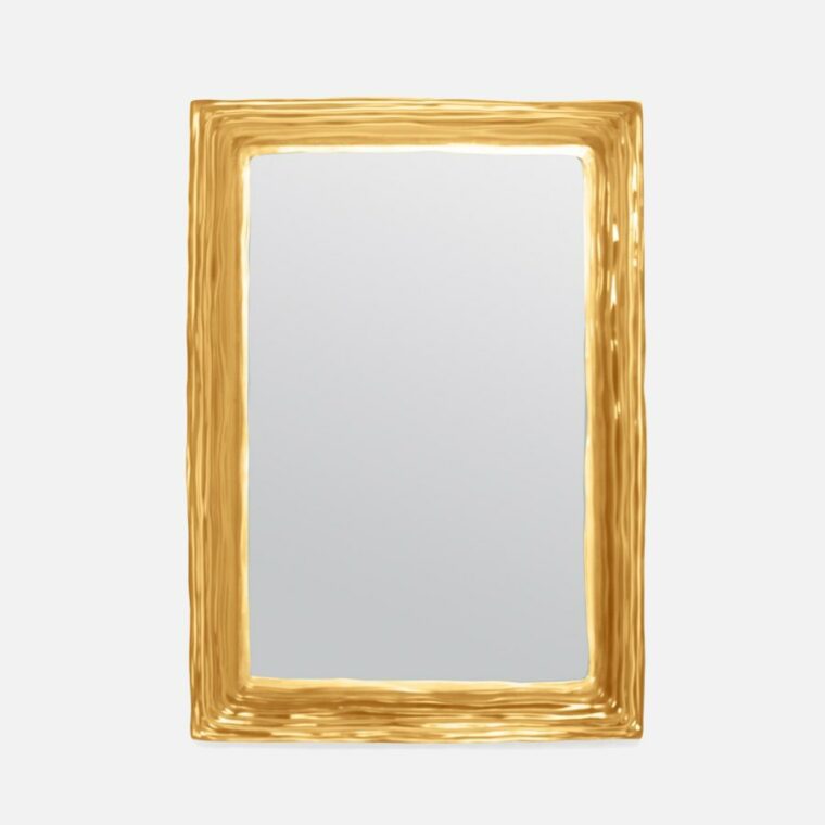 Rectangle Wavy Resin Mirror