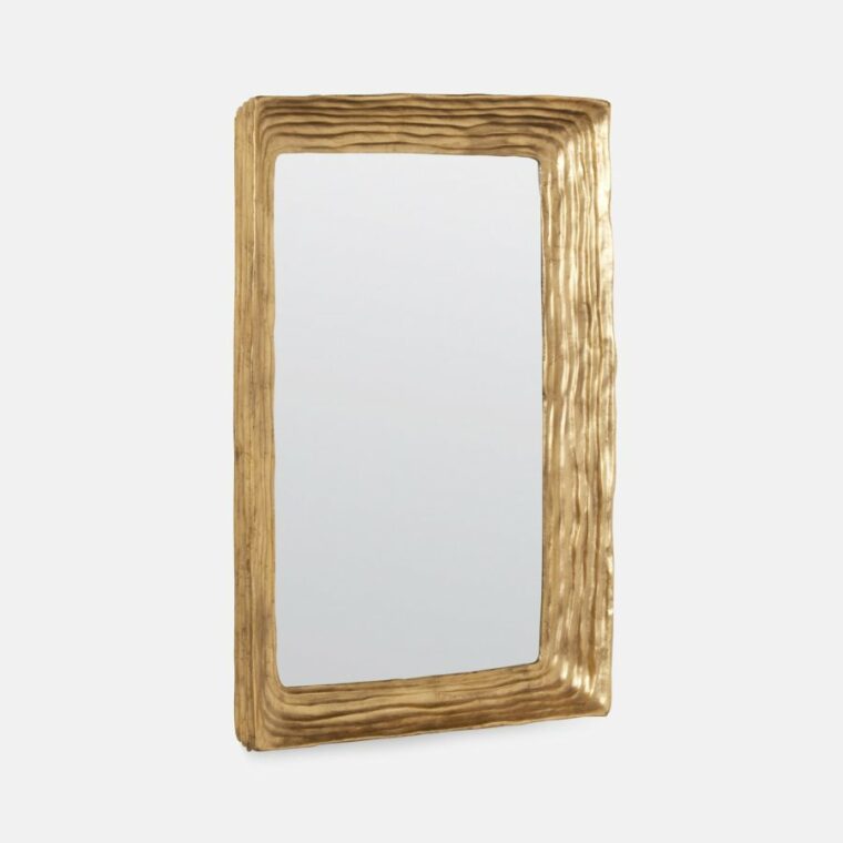 Rectangle Wavy Resin Mirror