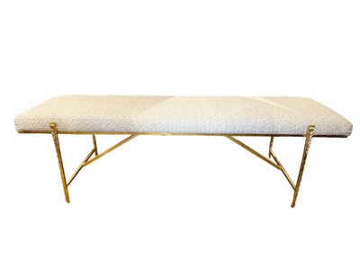 Gilded Lacing Bench Gold Thread Fabric