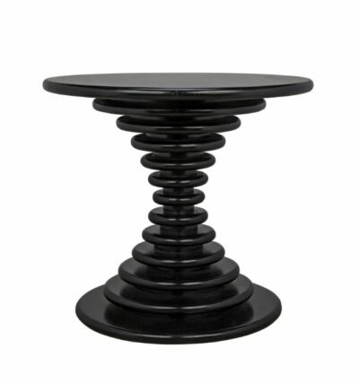 Black Circled Side Table