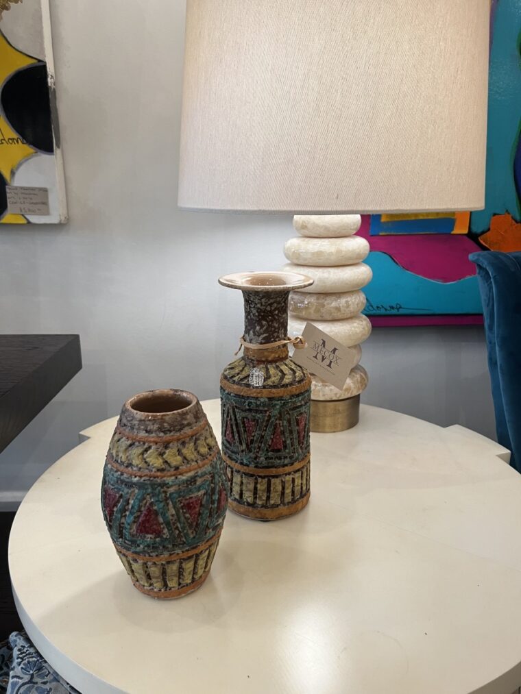 Vintage Pair of Mid-Century Italian Vases