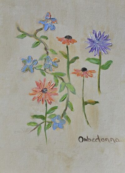 Daisies and Dahlias Original Art