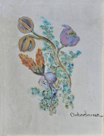 Botanicals: Cockscomb & Tearose Original Art