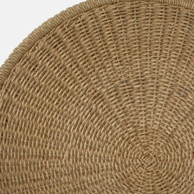 Round Outdoor Natural Faux Wicker Coffee Tables