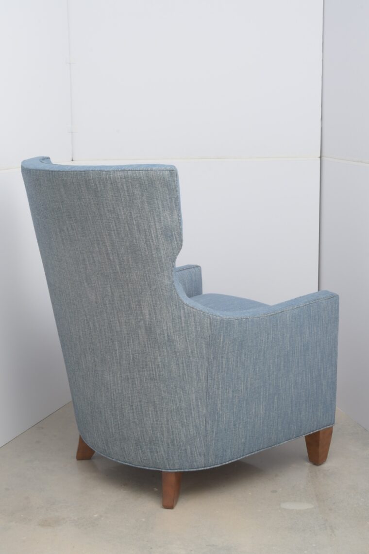 Calistoga Chair in Denim Fabric