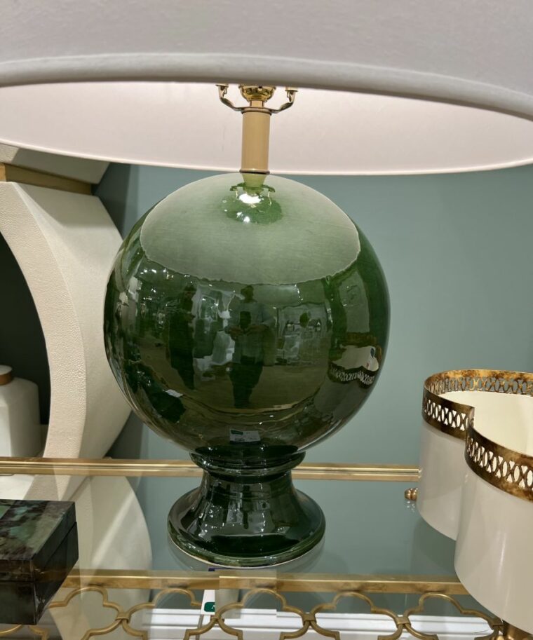 Ceramic Globe Table Lamp