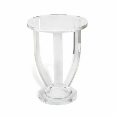 Small Round Acrylic Side Table
