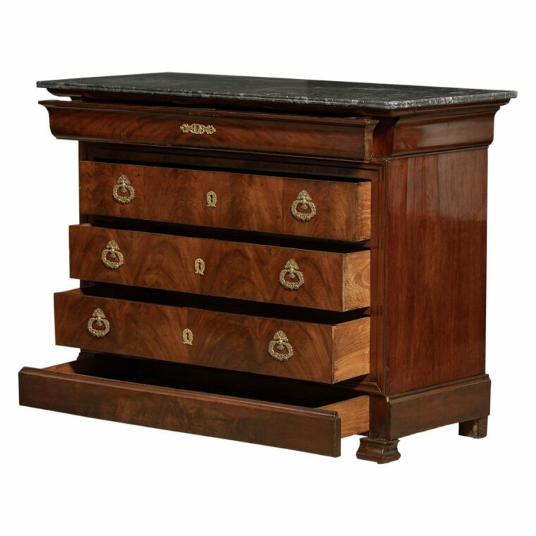 Antique French Mahogany Chest