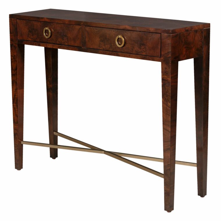 Greenwich Walnut Burl Console