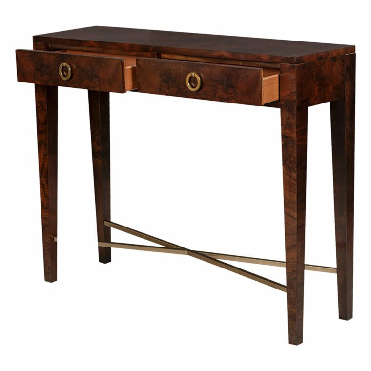 Greenwich Walnut Burl Console