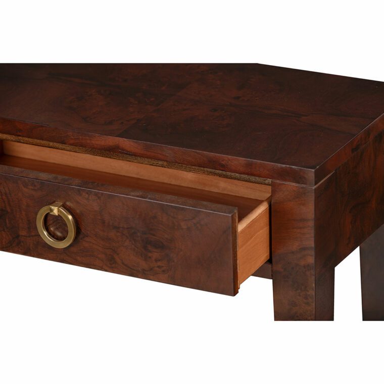 Greenwich Walnut Burl Console