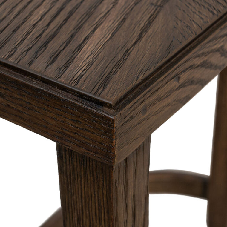 Set of 2 Solid Oak Nesting Tables - Image 4