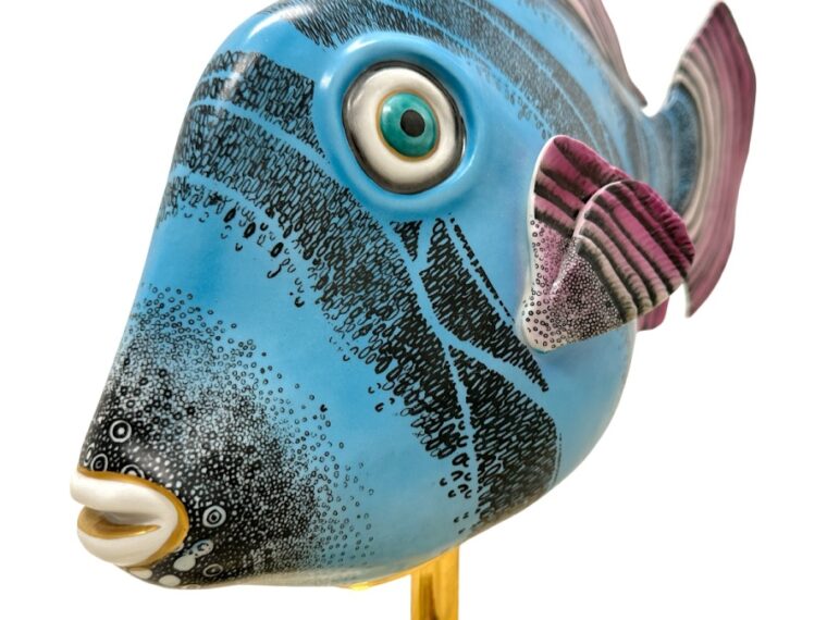 Vintage Ceramic Fish Sculpture