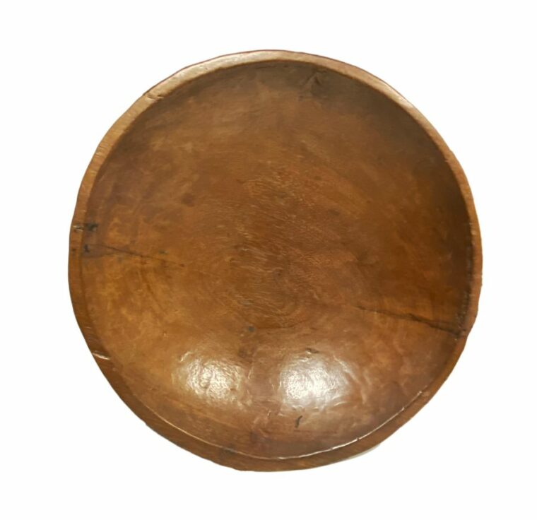 Vintage Oversized Wooden Bowl