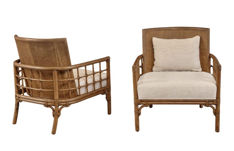 Carlos Chair with Rattan and Caned Back