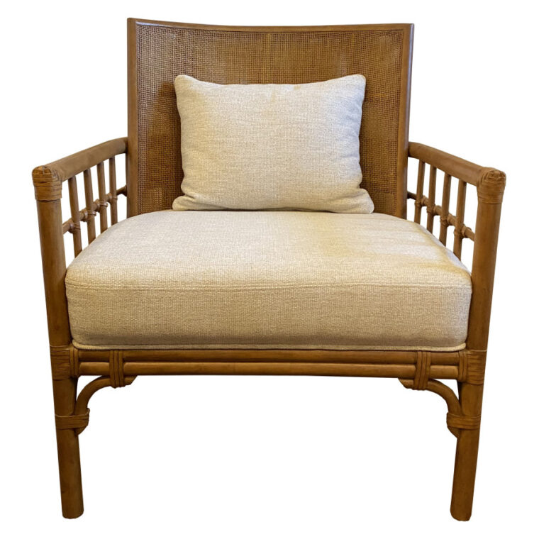 Carlos Chair with Rattan and Caned Back - Image 4