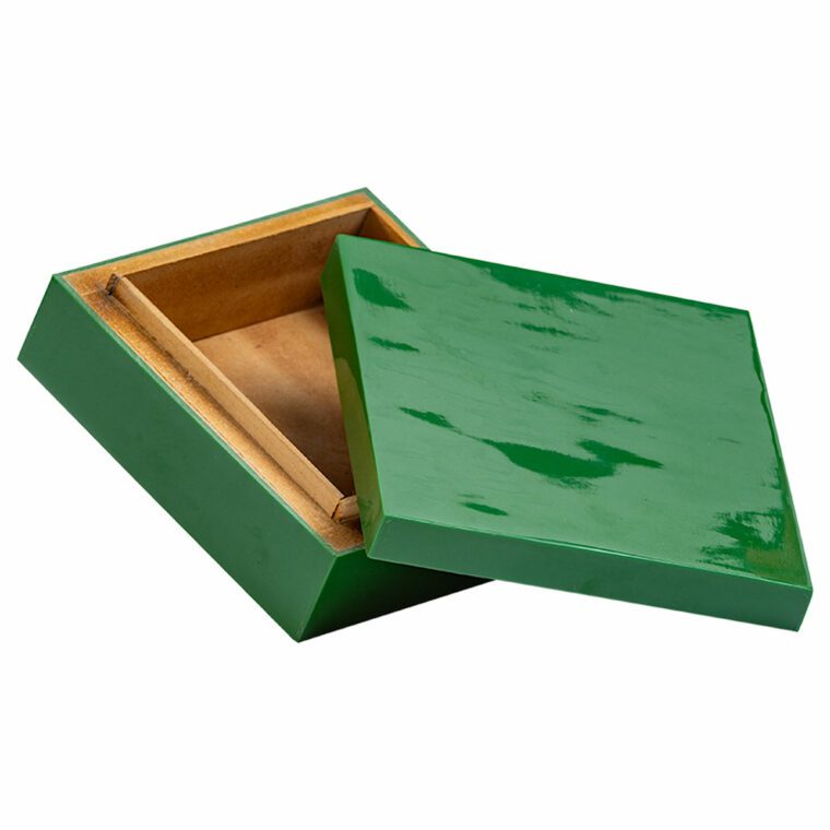 Small Green Resin Box