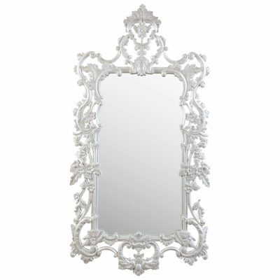 Lacquered Wood Rococo Style Mirror