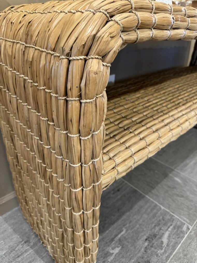 Charly Seagrass Woven Console Table