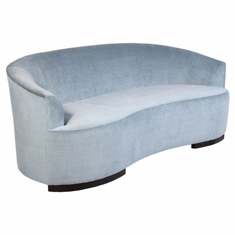 Alana Sofa in Seaglass Chenille Velvet