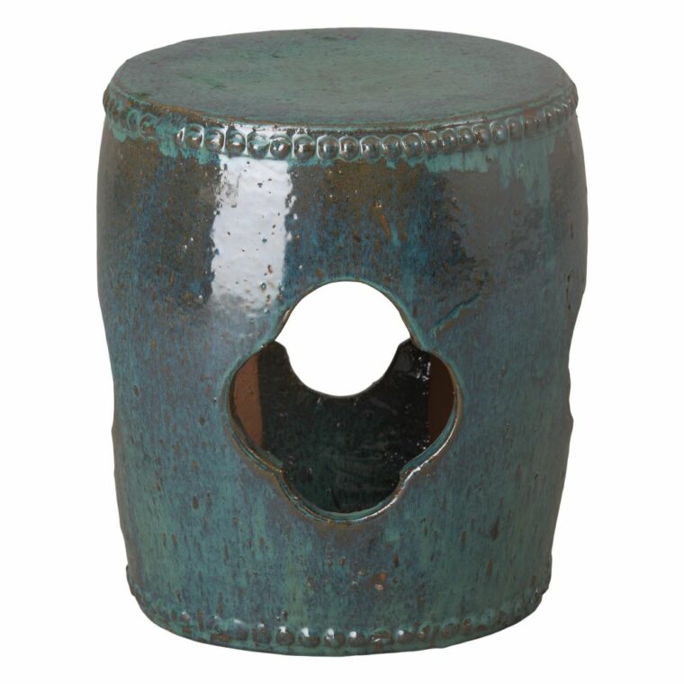 Chain of Studs Ceramic Garden Stool