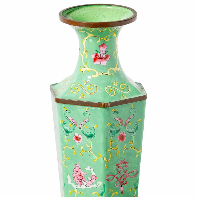 Antique Chinese Enameled Vase - Image 2