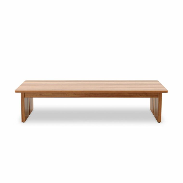 Corbin Outdoor Natural Teak Coffee Table - Image 2