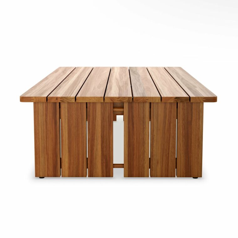 Corbin Outdoor Natural Teak Coffee Table - Image 3