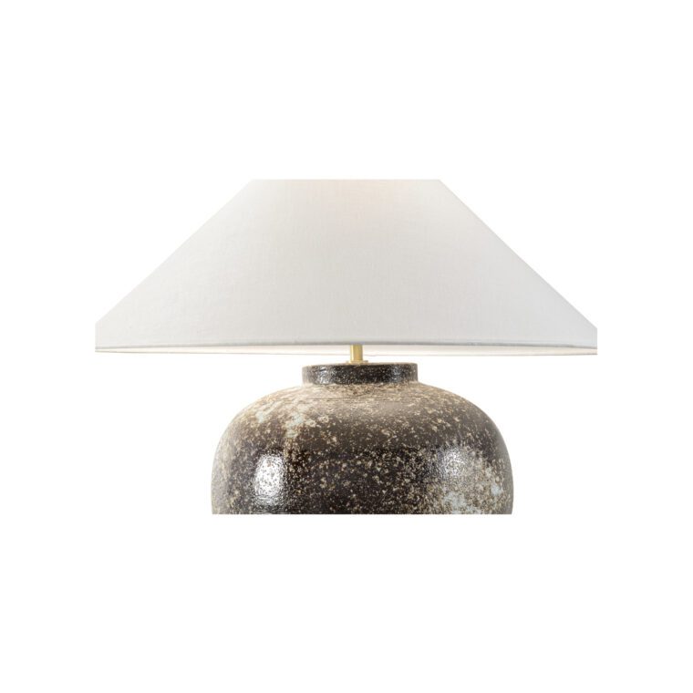 Rustic Japanese Ceramic Table Lamp - Image 2