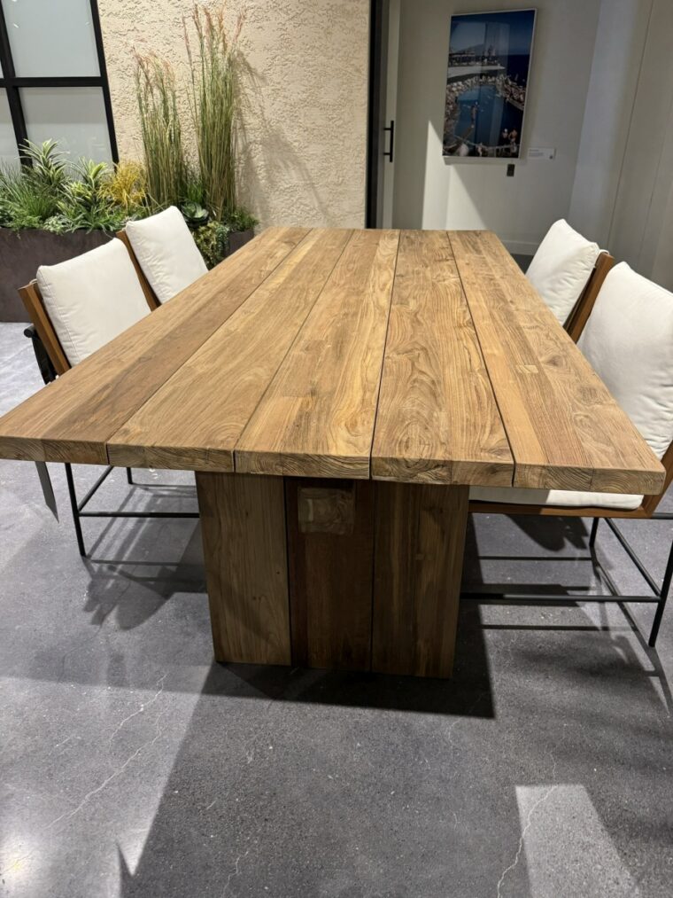 Outdoor Natural Teak Dining Table - Image 18